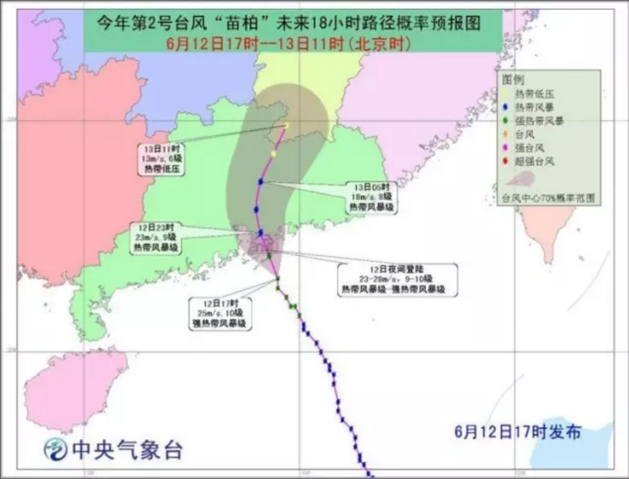 关于台风“苗柏”到来的温馨提示